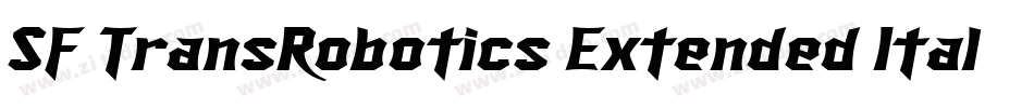 SF TransRobotics Extended Italic字体转换